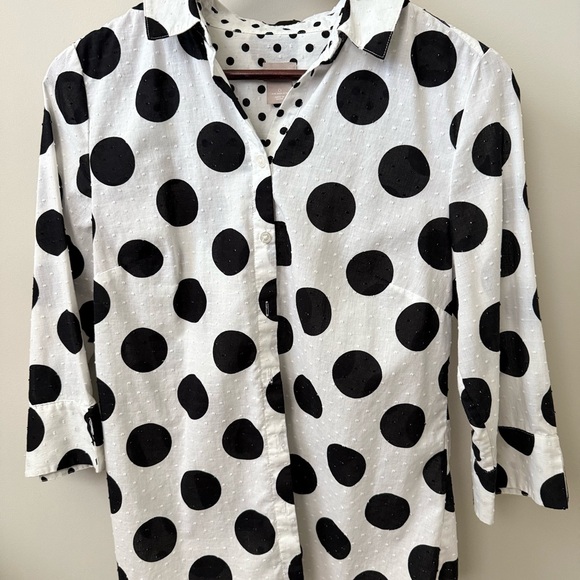 Polka Dot Shirt 100% Cotton - Picture 3 of 6